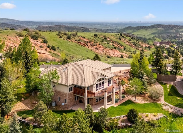 16442 Rocky Point Ln, Morrison, CO 80465 - view from above of property