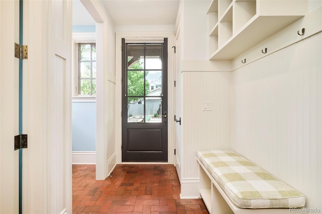 958 S Columbine St, Denver, CO 80209 - mudroom with brick flooring