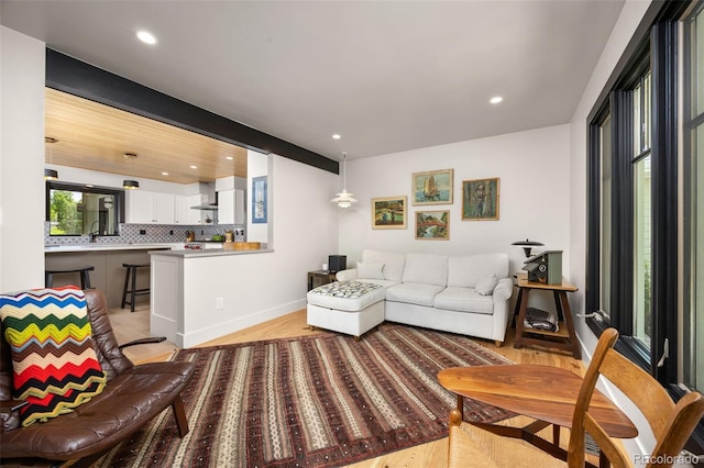 1579 W Costilla Pl, Littleton, CO 80120 - living area featuring recessed lighting and light wood-style floors