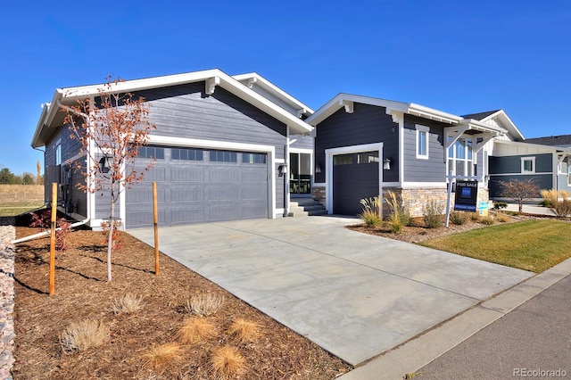 view of front of house featuring a garage