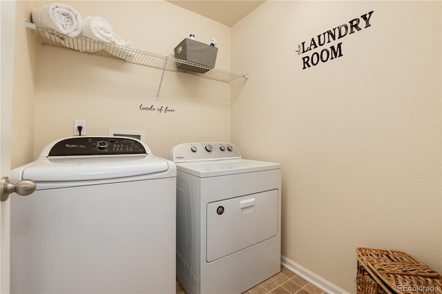 3027 Walnut Grove St, Erie, CO 80516 - washroom featuring washing machine and dryer and baseboards