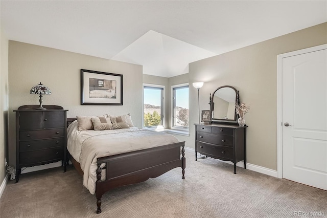 bedroom with carpet floors