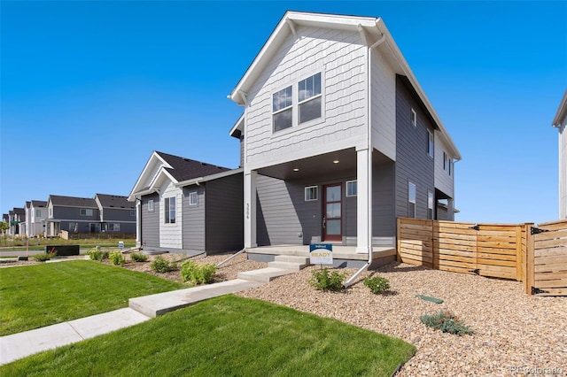 view of front of house featuring covered porch