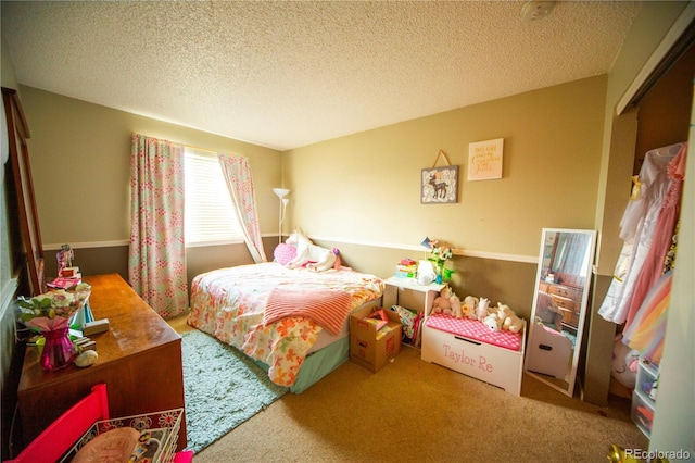 9950 Sydney Ln, Highlands Ranch, CO 80130 - carpeted bedroom featuring a textured ceiling