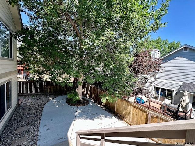 view of patio / terrace featuring a fenced backyard