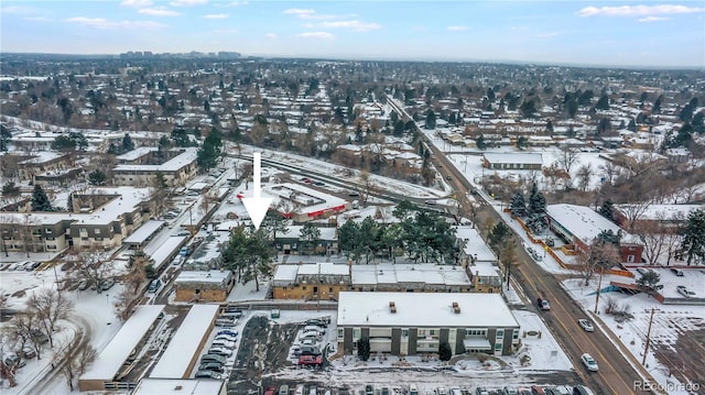 2190 S Holly St Unit 207, Denver, CO 80222 - view of snowy aerial view