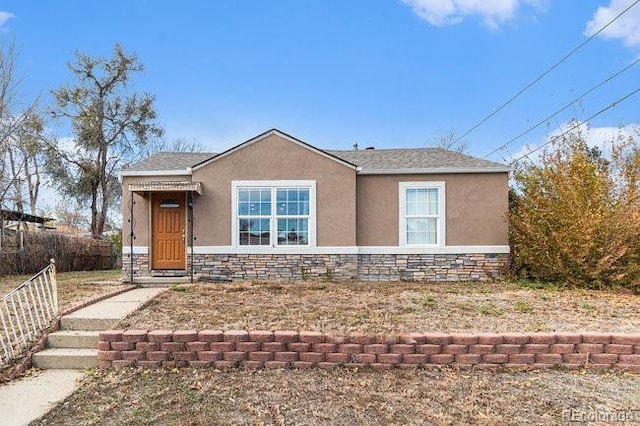 4545 Raritan St, Denver, CO 80211 - view of front facade featuring stone siding and stucco siding
