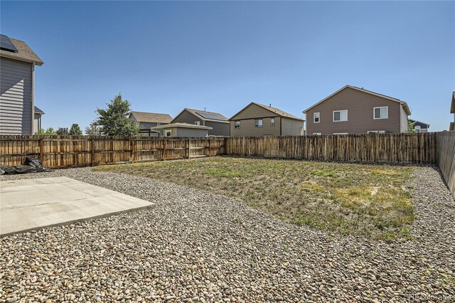 view of yard with a patio