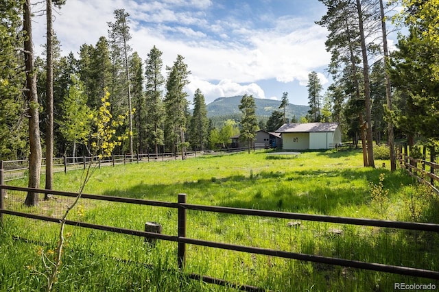 1194 Camp Eden Rd, Golden, CO 80403 - view of yard featuring a mountain view and a view of countryside