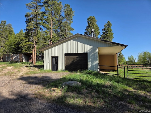 1194 Camp Eden Rd, Golden, CO 80403 - garage with a detached garage