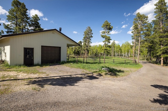 1194 Camp Eden Rd, Golden, CO 80403 - detached garage with driveway