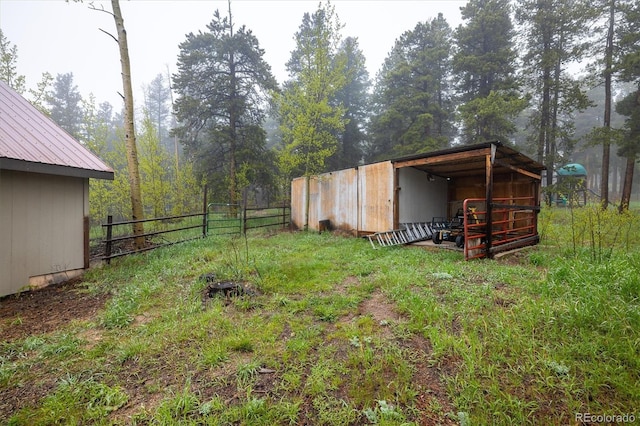 1194 Camp Eden Rd, Golden, CO 80403 - view of yard featuring an outbuilding and an outdoor structure