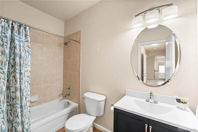6202 Kilmer Loop Unit 202, Golden, CO 80403 - bathroom with toilet, shower / bath combo, and vanity
