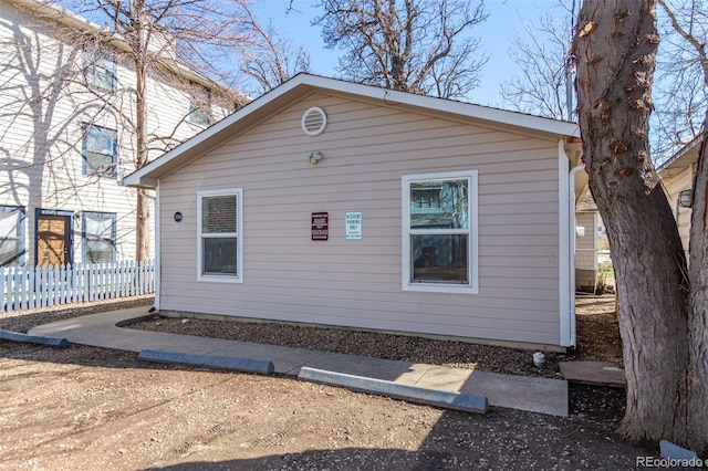 view of home's exterior