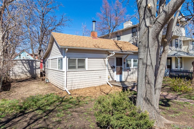 view of rear view of property