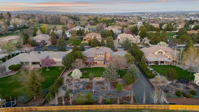 5925 Zinnia Ct, Arvada, CO 80004 - aerial view at dusk of a residential view