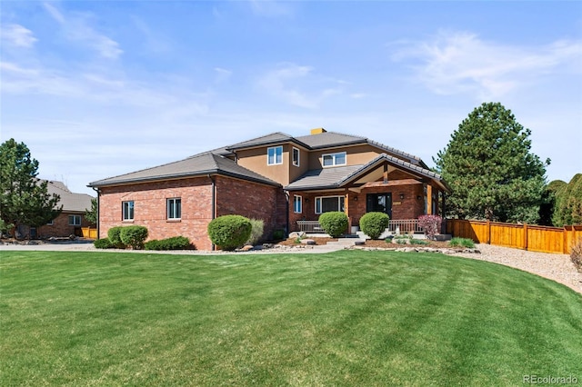 5925 Zinnia Ct, Arvada, CO 80004 - view of front of property with brick siding and a porch