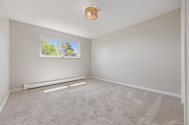 1931 Foothills Rd, Golden, CO 80401 - carpeted empty room with a baseboard radiator and baseboards