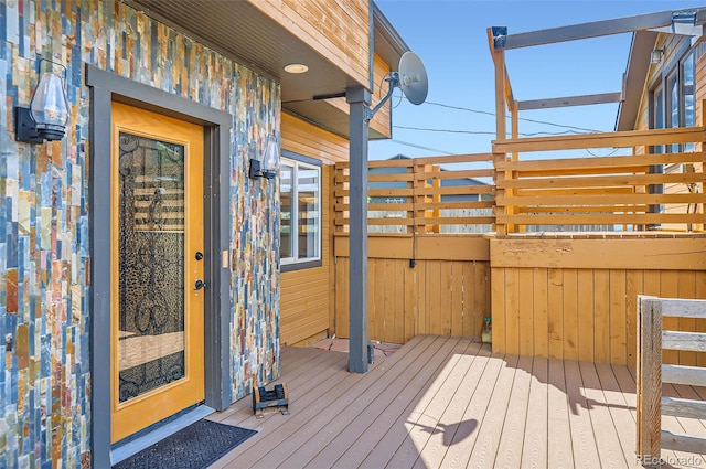 220 Wark Ave, Berthoud, CO 80513 - view of wooden terrace