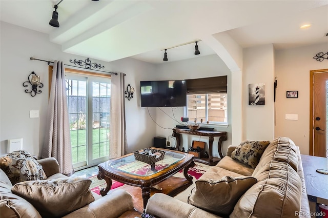 220 Wark Ave, Berthoud, CO 80513 - living area featuring rail lighting