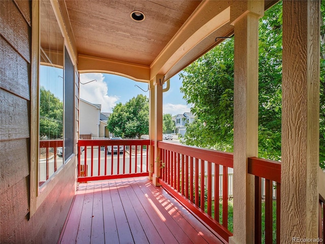 1288 S Beeler Ct, Denver, CO 80247 - wooden terrace with a residential view