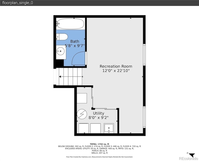 1288 S Beeler Ct, Denver, CO 80247 - view of home floor plan