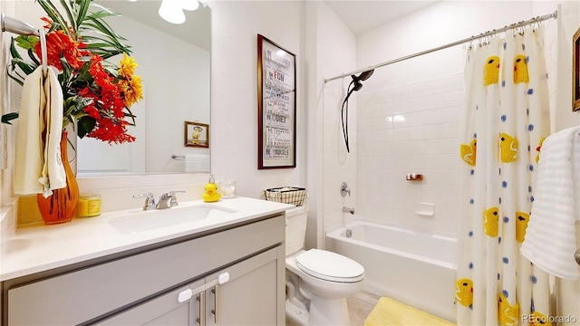 13488 Wabash St, Thornton, CO 80602 - bathroom with double vanity, toilet, and shower / bath combo