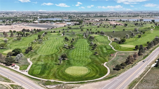 13488 Wabash St, Thornton, CO 80602 - aerial view of property and surrounding area featuring a nearby body of water and a golf course