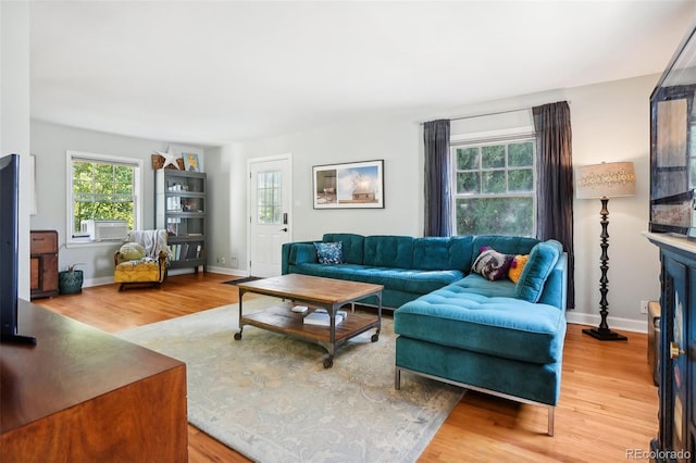 1100 W Mulberry St, Fort Collins, CO 80521 - living room featuring baseboards and wood finished floors