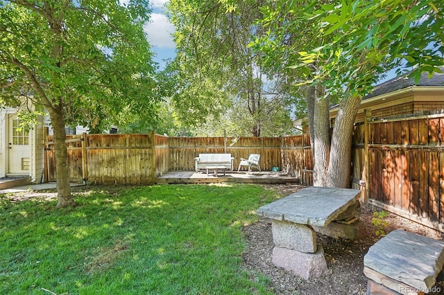 1100 W Mulberry St, Fort Collins, CO 80521 - view of yard with a fenced backyard