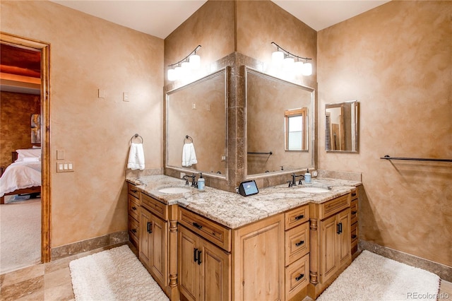 bathroom with vanity