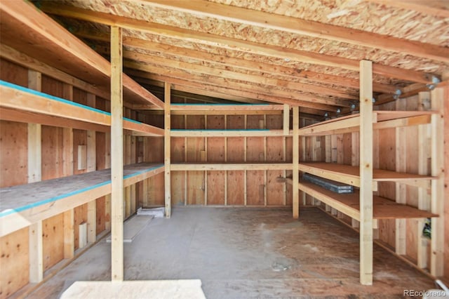 view of storage