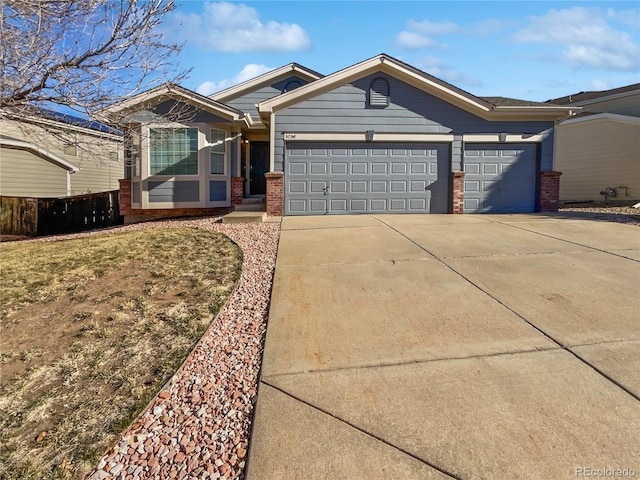 ranch-style house with a garage