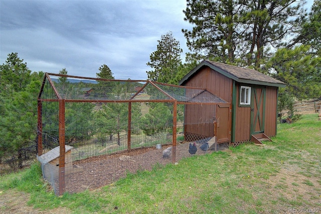 114 Star Ln, Bailey, CO 80421 - view of poultry coop featuring a yard