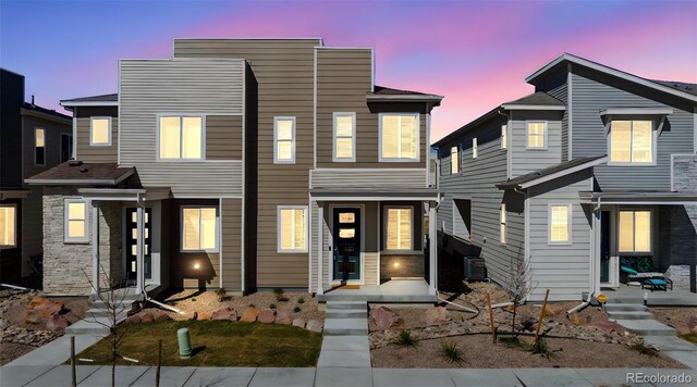 2449 Foerster Grass Vw, Colorado Springs, CO 80915 - view of front facade with cooling unit