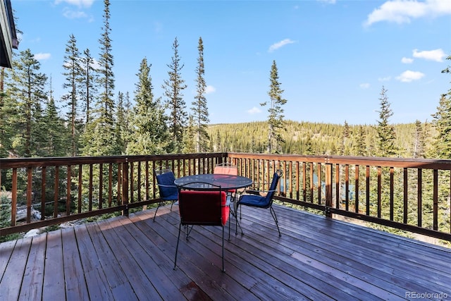 view of wooden terrace