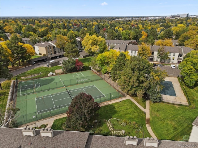 birds eye view of property