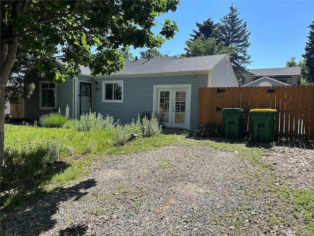 5350 Primrose Ln, Denver, CO 80221 - rear view of property featuring french doors