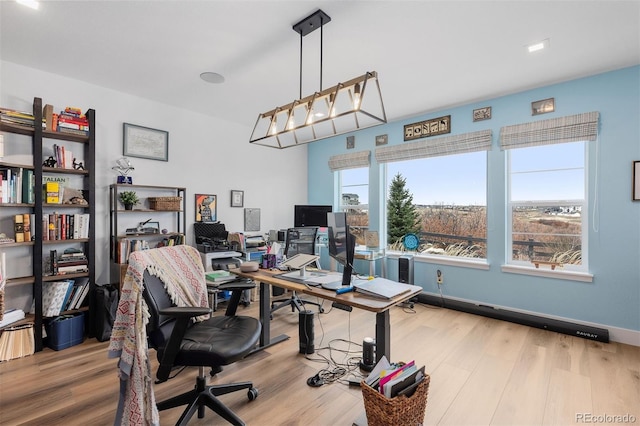 7077 Copper Sky Cir, Castle Pines, CO 80108 - office area with wood finished floors
