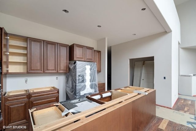 kitchen featuring light wood-type flooring