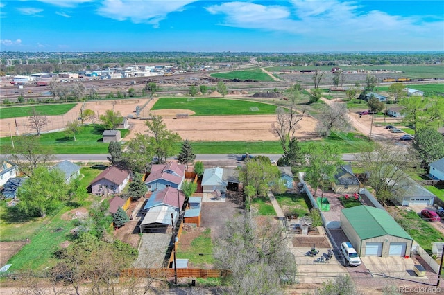 aerial perspective of suburban area