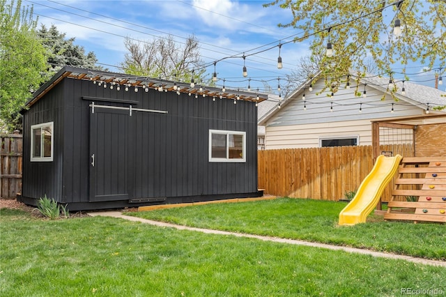 3103 W Bellewood Dr, Englewood, CO 80110 - view of outbuilding featuring a playground and an outdoor structure