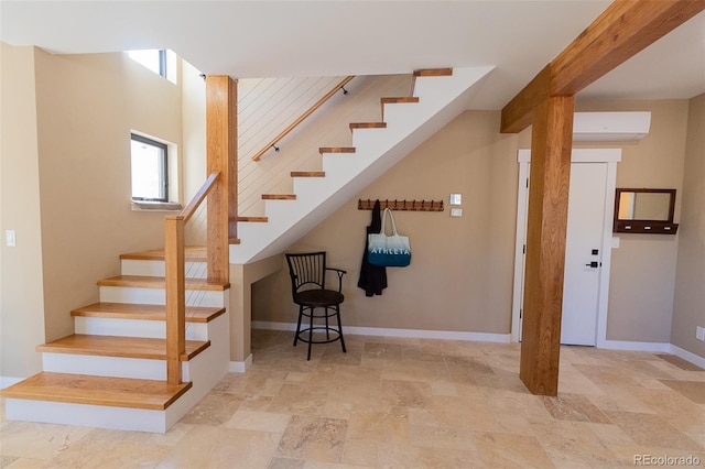 20101 Spring Gulch Rd, Morrison, CO 80465 - stairway with stone finish flooring and baseboards