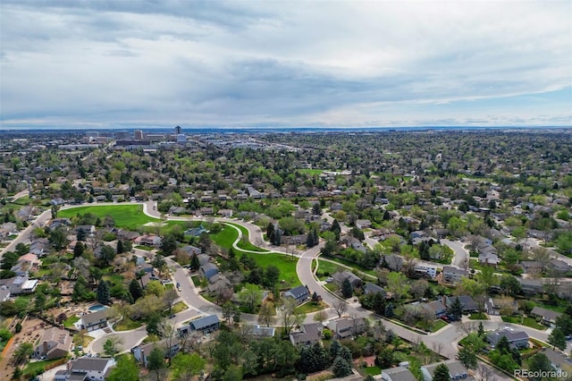 aerial view of residential area