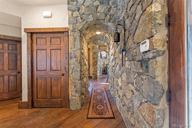 142 Outpost Ln, Evergreen, CO 80439 - hall featuring wood-type flooring