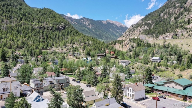 401 Rose St, Georgetown, CO 80444 - aerial view of residential area featuring a mountain backdrop