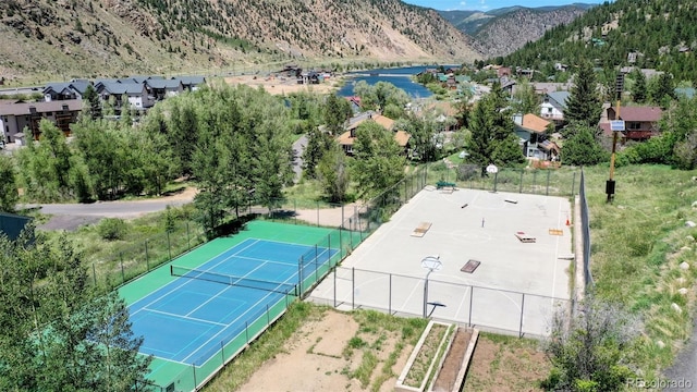 401 Rose St, Georgetown, CO 80444 - aerial perspective of suburban area with a mountainous background