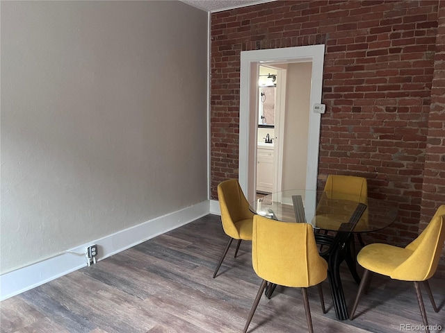 401 Rose St, Georgetown, CO 80444 - dining room with baseboards and wood finished floors