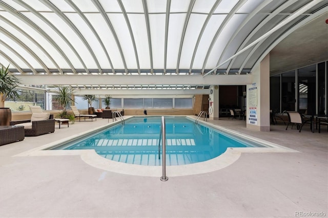 pool featuring a patio