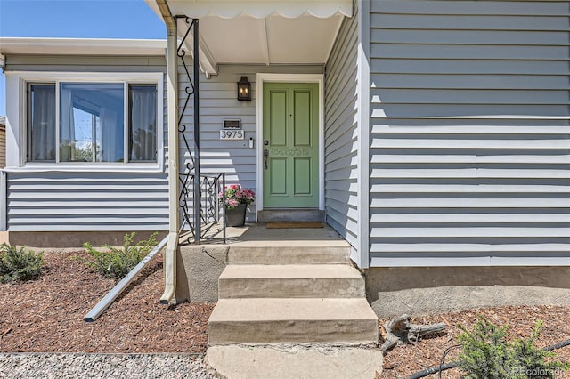 view of entrance to property